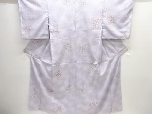 未使用品　草花模様小紋着物